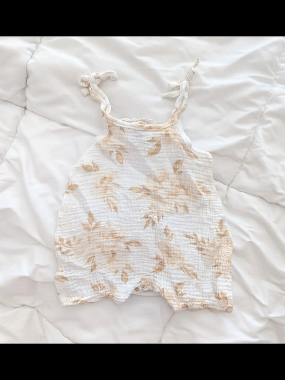 Floral Ruffle Baby Romper - Multi Color